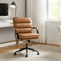 Chaise de bureau pivotante en similicuir avec inclinaison verrouillable, une place, multicolore