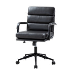 Chaise de bureau pivotante en similicuir avec inclinaison verrouillable, une place, multicolore