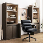 Chaise de bureau pivotante en similicuir avec inclinaison verrouillable, une place, multicolore
