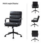 Chaise de bureau pivotante en similicuir avec inclinaison verrouillable, une place, multicolore
