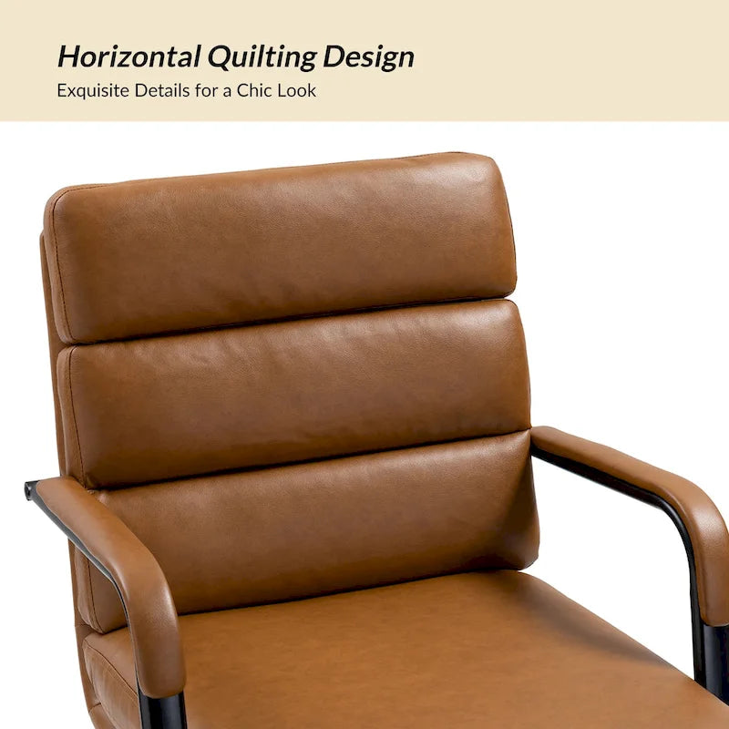 Chaise de bureau pivotante en similicuir avec inclinaison verrouillable, une place, multicolore