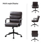 Chaise de bureau pivotante en similicuir avec inclinaison verrouillable, une place, multicolore