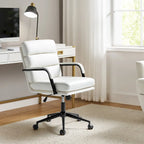 Chaise de bureau pivotante en similicuir avec inclinaison verrouillable, une place, multicolore