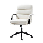 Chaise de bureau pivotante en similicuir avec inclinaison verrouillable, une place, multicolore