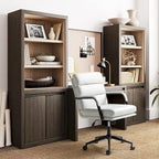 Chaise de bureau pivotante en similicuir avec inclinaison verrouillable, une place, multicolore