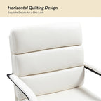 Chaise de bureau pivotante en similicuir avec inclinaison verrouillable, une place, multicolore