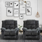 Fauteuil inclinable manuel gris/daim/marron, une place