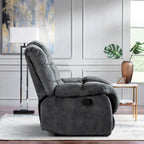 Fauteuil inclinable manuel gris/daim/marron, une place