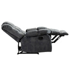Fauteuil inclinable manuel gris/daim/marron, une place