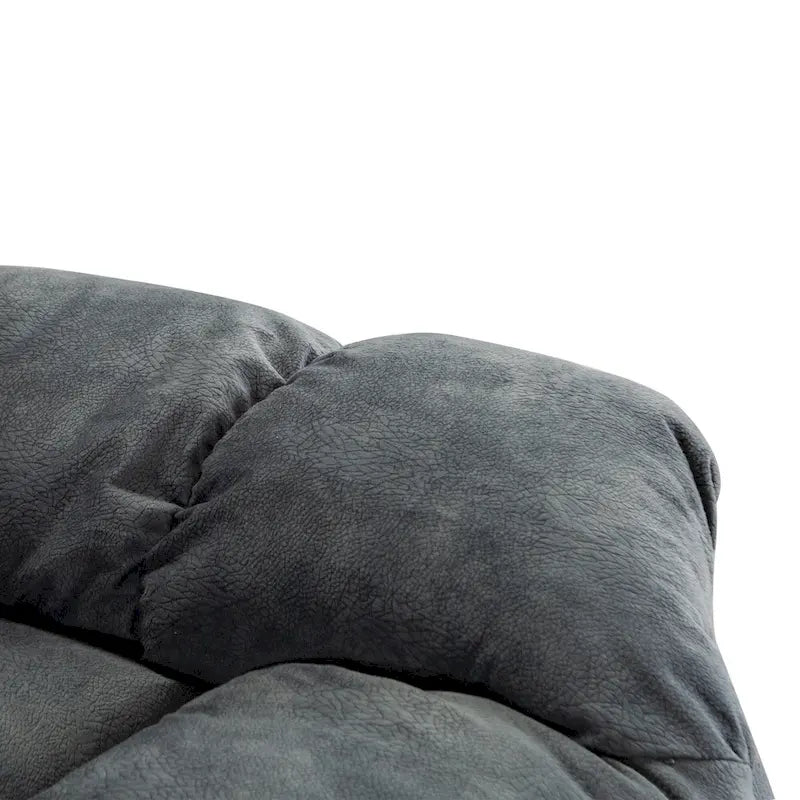 Fauteuil inclinable manuel gris/daim/marron, une place