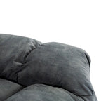 Fauteuil inclinable manuel gris/daim/marron, une place