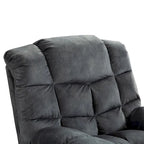 Fauteuil inclinable manuel gris/daim/marron, une place