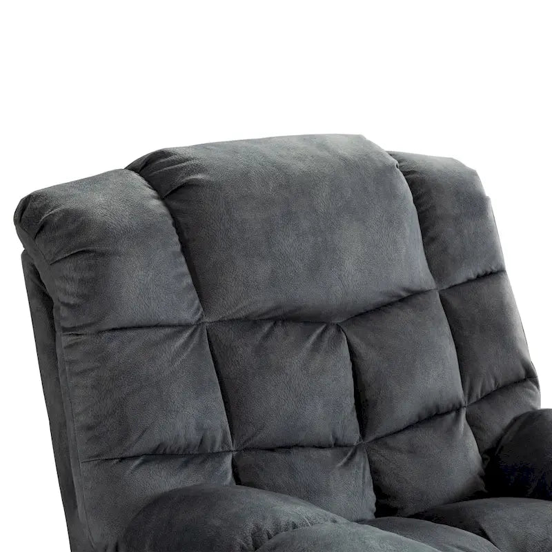 Fauteuil inclinable manuel gris/daim/marron, une place