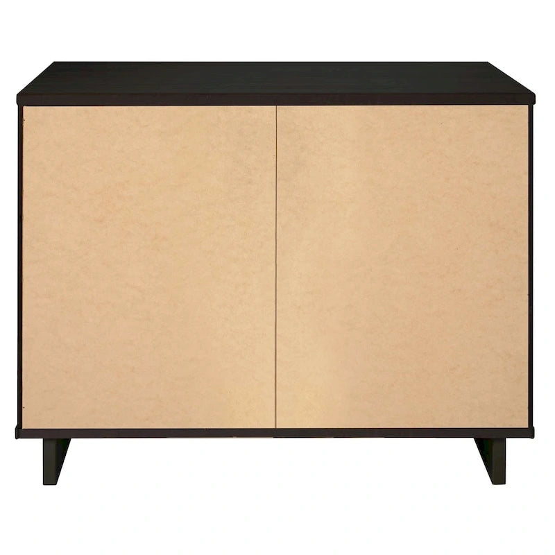Ensemble commode et table de chevet 2 pièces – Style nervuré moderne, 6 couleurs, 1 chambre