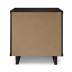 Ensemble commode et table de chevet 2 pièces – Style nervuré moderne, 6 couleurs, 1 chambre