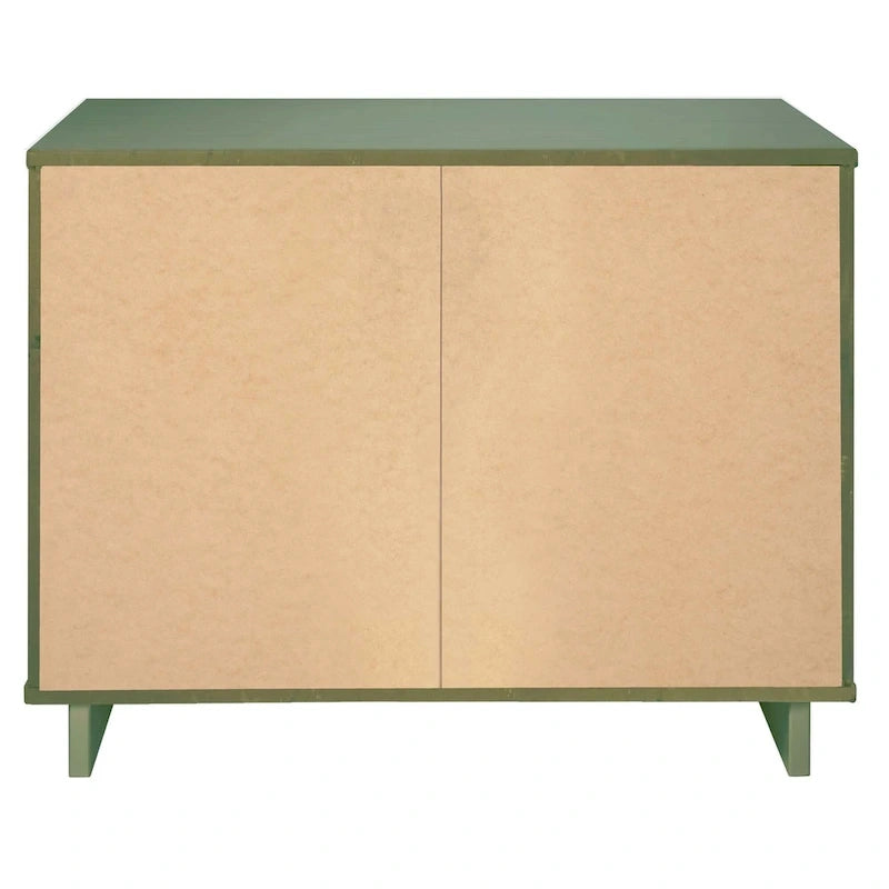 Ensemble commode et table de chevet 2 pièces – Style nervuré moderne, 6 couleurs, 1 chambre
