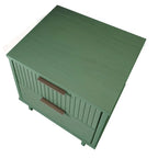 Ensemble commode et table de chevet 2 pièces – Style nervuré moderne, 6 couleurs, 1 chambre