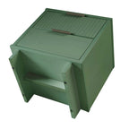Ensemble commode et table de chevet 2 pièces – Style nervuré moderne, 6 couleurs, 1 chambre