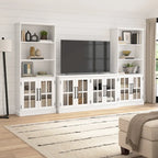 Buffet en frêne blanc 60 W avec huche de rangement, style ferme moderne, 1 personne