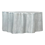 Table basse ronde en argent antique, style moderne, 1 personne