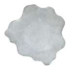 Table basse ronde en argent antique, style moderne, 1 personne