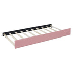 Lit de repos rembourré pleine taille gris/rose/jaune/beige avec lit gigogne double, 2 couchages