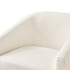 Fauteuil pivotant en tissu, rotation à 360°, une place – Ivoire / Beige chaud / Vert / Gris clair