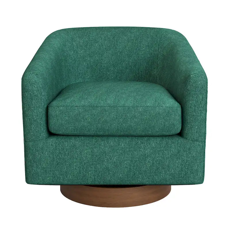 Fauteuil pivotant en tissu, rotation à 360°, une place – Ivoire / Beige chaud / Vert / Gris clair