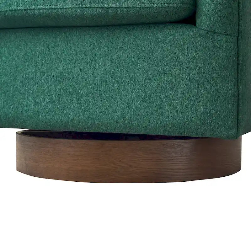 Fauteuil pivotant en tissu, rotation à 360°, une place – Ivoire / Beige chaud / Vert / Gris clair