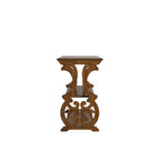 Console de canapé 3 niveaux en bois sculpté – Chêne, Vert sauge, Noir, Rouge, Blanc