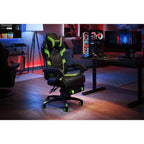 Chaise de jeu inclinable avec repose-pieds, multicolore, un siège