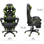 Chaise de jeu inclinable avec repose-pieds, multicolore, un siège