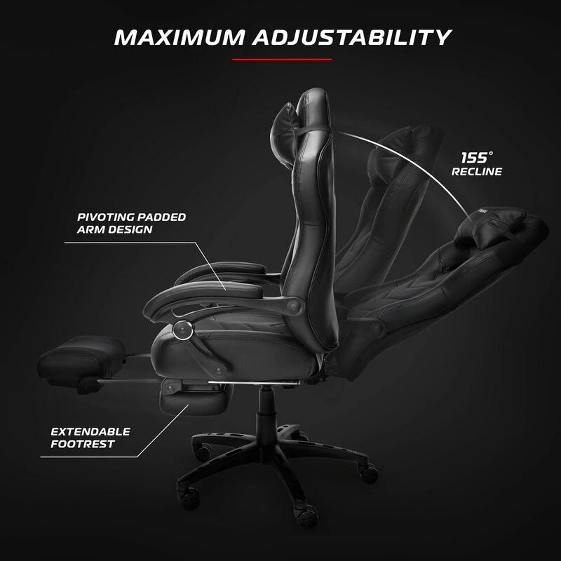 Chaise de jeu inclinable avec repose-pieds, multicolore, un siège