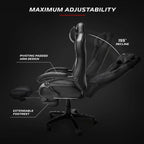 Chaise de jeu inclinable avec repose-pieds, multicolore, un siège
