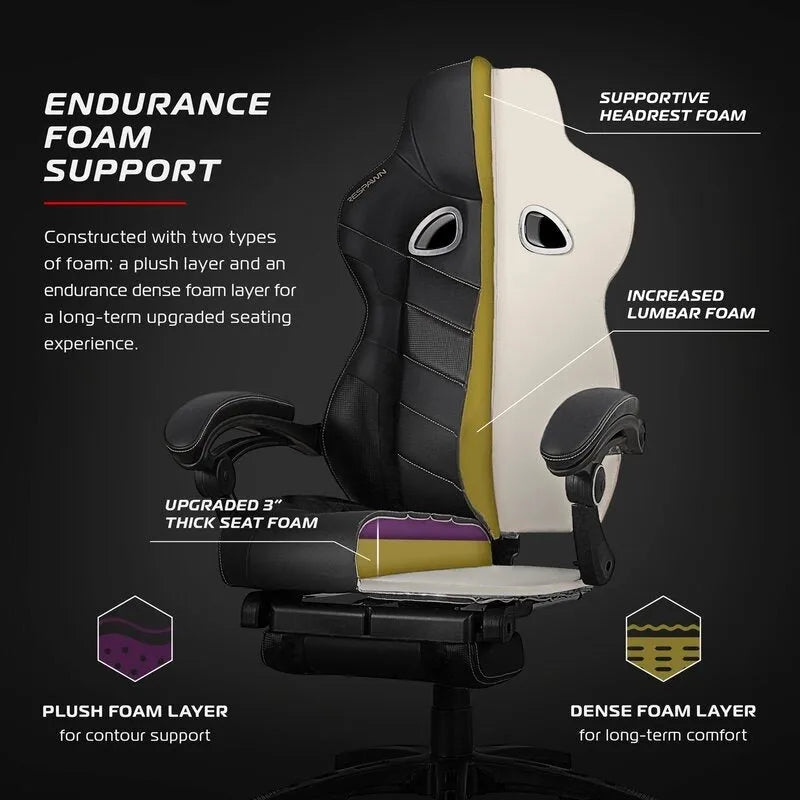 Chaise de jeu inclinable avec repose-pieds, multicolore, un siège