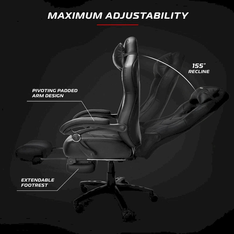 Chaise de jeu inclinable avec repose-pieds, multicolore, un siège