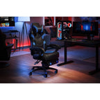 Chaise de jeu inclinable avec repose-pieds, multicolore, un siège