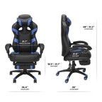 Chaise de jeu inclinable avec repose-pieds, multicolore, un siège