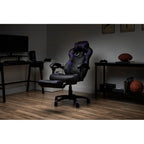 Chaise de jeu inclinable avec repose-pieds, multicolore, un siège