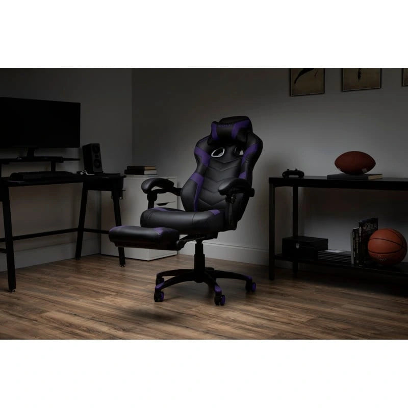 Chaise de jeu inclinable avec repose-pieds, multicolore, un siège