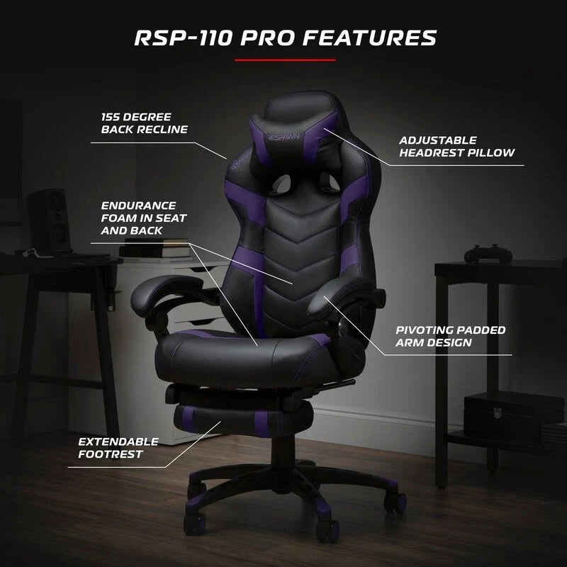 Chaise de jeu inclinable avec repose-pieds, multicolore, un siège