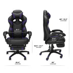 Chaise de jeu inclinable avec repose-pieds, multicolore, un siège