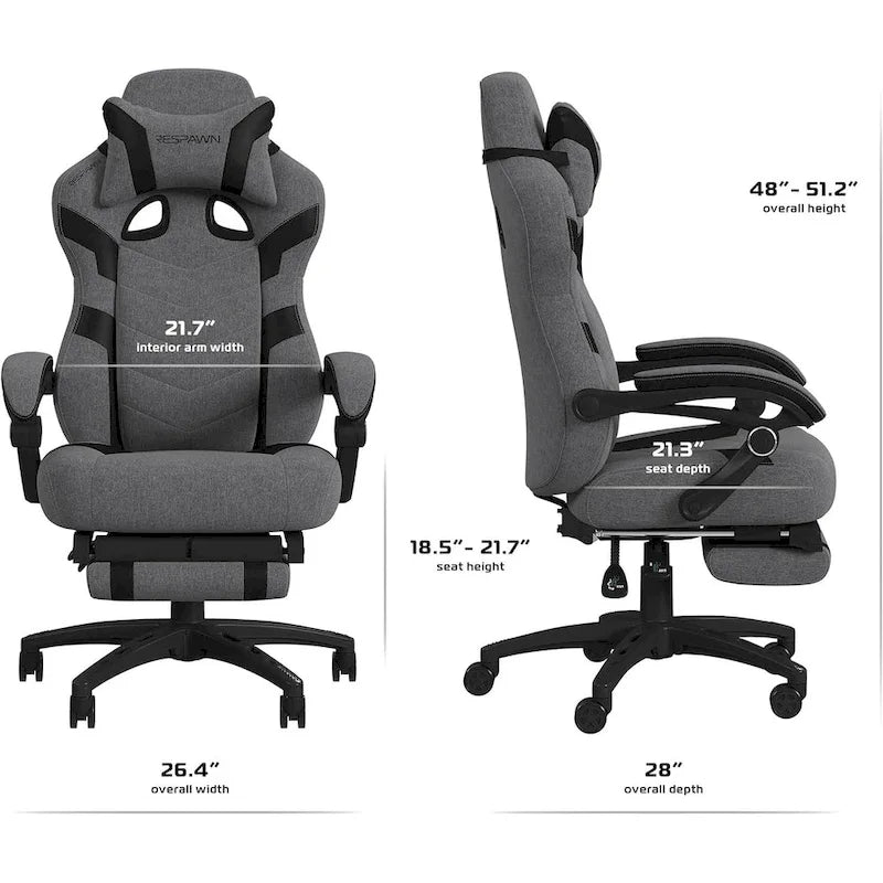 Chaise de jeu inclinable avec repose-pieds, multicolore, un siège
