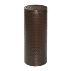 Tables d'appoint sur pied en fer brun, design martelé / coquille, lot de 4