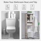 Meuble de rangement WC avec porte coulissante style grange – Noir / Gris / Blanc / Blanc cassé, style ferme