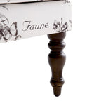 Fauteuil d'appoint à pieds tournés, beige/gris/bleu, une place