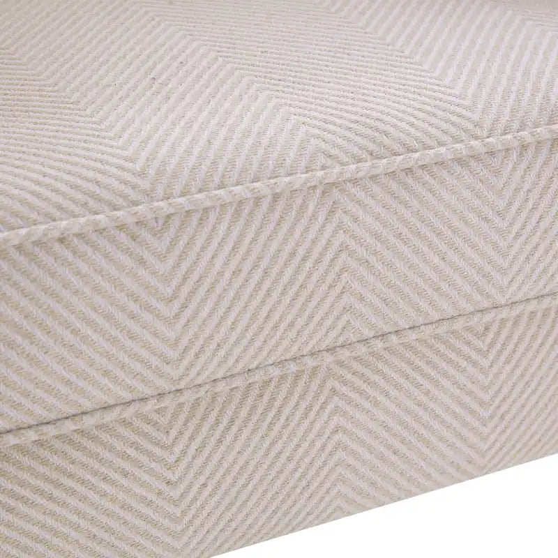 Fauteuil d'appoint à pieds tournés, beige/gris/bleu, une place