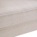 Fauteuil d'appoint à pieds tournés, beige/gris/bleu, une place